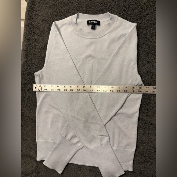 Express Women's Crewneck Sweater in Light Blue - Picture 7 of 7